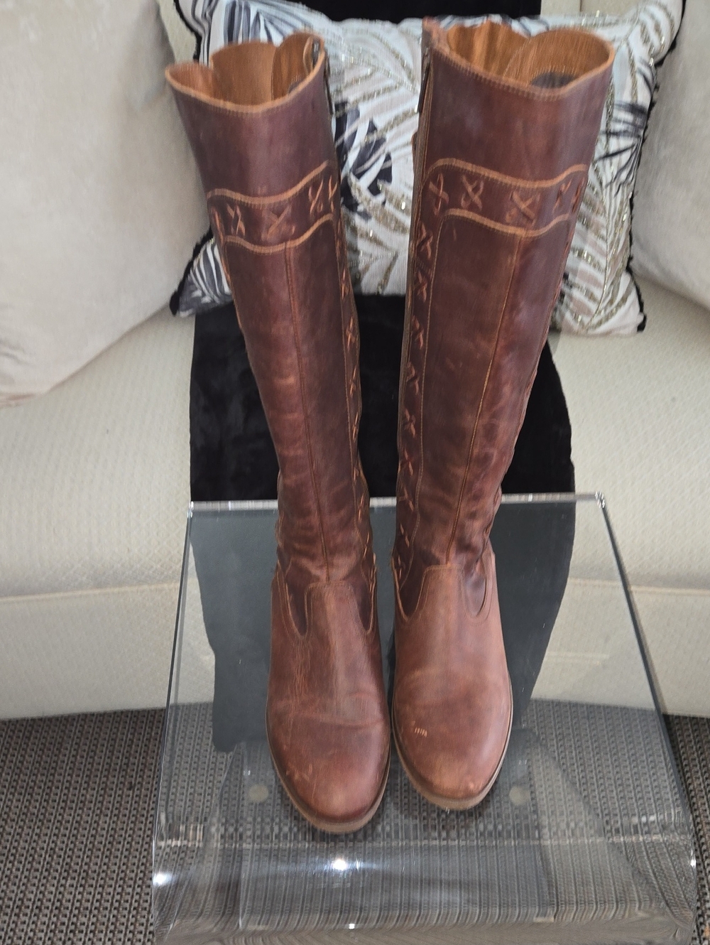 Born Women’s Tall Brown Leather Knee Boots